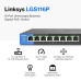 Linksys 16-Port Switch - Unmanaged - 8 x 10/100/1000 (PoE+) + 8 x 10/100/1000 - Desktop
