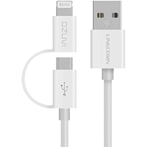 Linkcomn KI 810 2 in 1 Lightning and Micro USB cable
