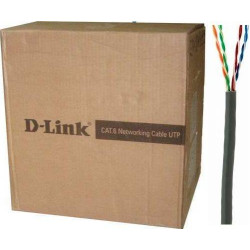 D-Link Cat6 305-meter UTP 24 AWG Cable Rolls | NCB-C6UGRYR-305-24