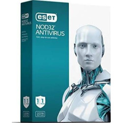ESET NOD32 ANTIVIRUS 1 License for 2 user 1 Year - 2 PC